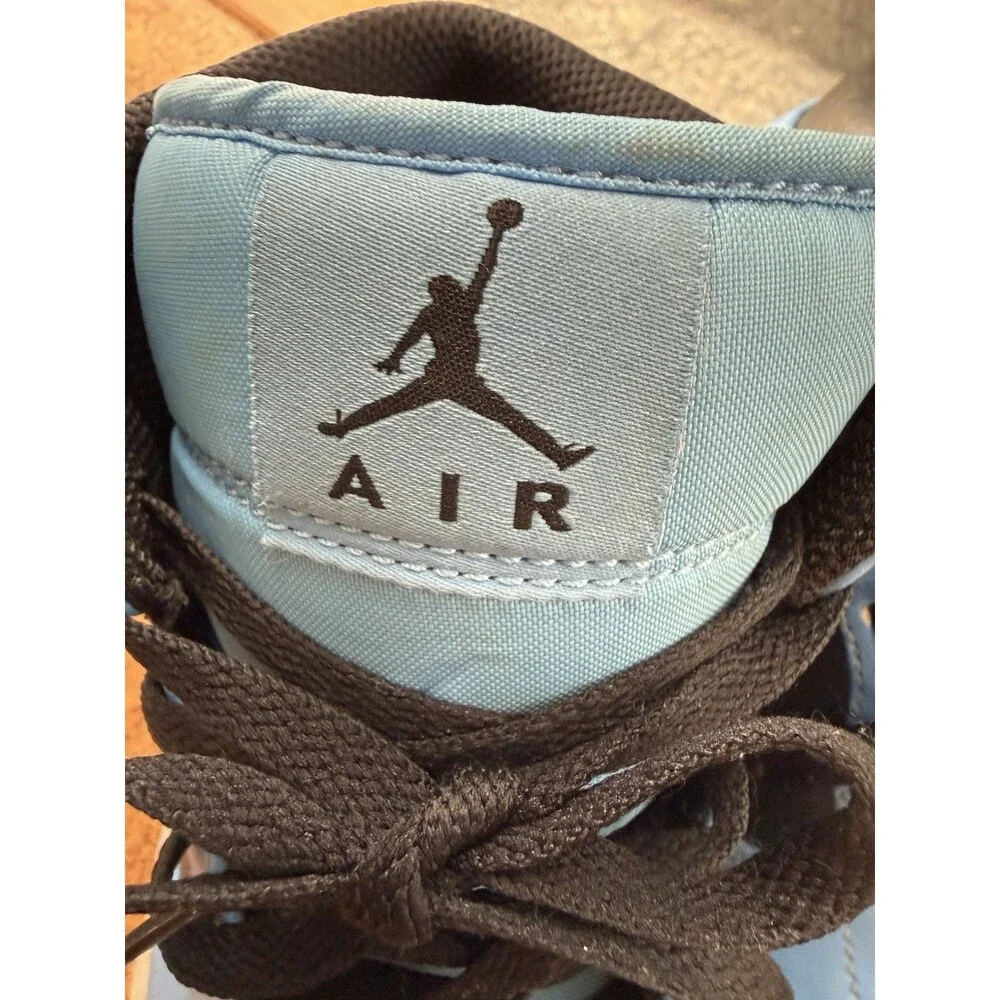Nike Air Jordan 1 Mid VJ Sneakers University Blue/ Black US Size 7 DQ8426-401